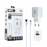 Сетевое зарядное устройство с кабелем TYPE-C 1м 3A 20Вт XQ-65-TC белый 1USB QC3.0