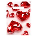 Пакет вырубной ПВД 300*200*0,030 Алые Сердца (100)