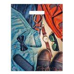 Пакет вырубной ПВД 400*310*0,060 Деним (50)