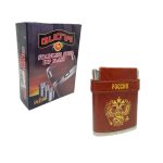 Фляга -  7 oz в чехле + 3 стопки BZ-07