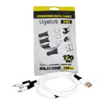 Кабель 3в1 MicroUSB + IPhone Lightning + Type-C 1,2м, X-83, белый силиконовый, в пакете