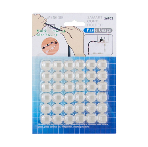 Крепление (держатель) для шторок/ проводов/ гирлянд (комплект 36шт)