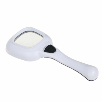 Лупа прямоугольная 5 ламп+детектор №558H черн.+ бел. подсветка