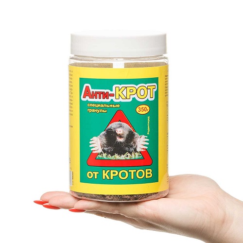 Средство от кротов (гранулы) АНТИКРОТ банка 350гр (1/9)