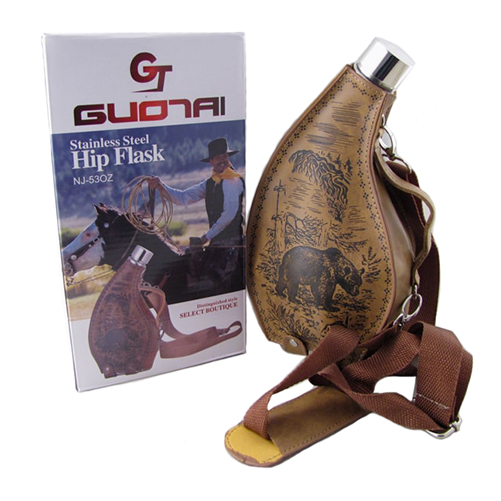 Фляжка - 53oz в чехле на ремне (бурдюк)