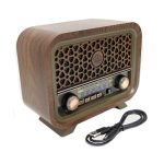 Приемник MD-1300BT 3 band FM/AM/SW аккум 18650 шнур TYPE-C, USB, TF, Bluetooth