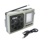 Приемник MK-998 FM/AM/SW USB TF встроенный аккум, шнур TYPE-C Bluetooth