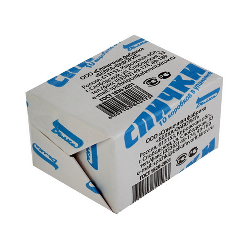 Спички бытовые ГОСТ 1820-2001 10шт/уп Спички бытовые ГОСТ 1820-2001 10шт/уп