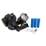 Фонарь налобный T-282-TG 1 ярк., 4 диода, мигалка красн./ син., 3акк., шнур TYPE-C, с индикатором, z