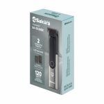 Триммер SAKURA SA-5536BK 2скор 2 насад LED USB Type-C IPX7
