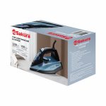 Утюг SAKURA SA-3075CBK 2400Вт, керамическая подошва, паровой удар, самоочистка, черный/синий