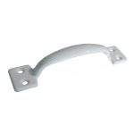 Ручка-скоба РС-120 цельнотянутая полимер белый (50)