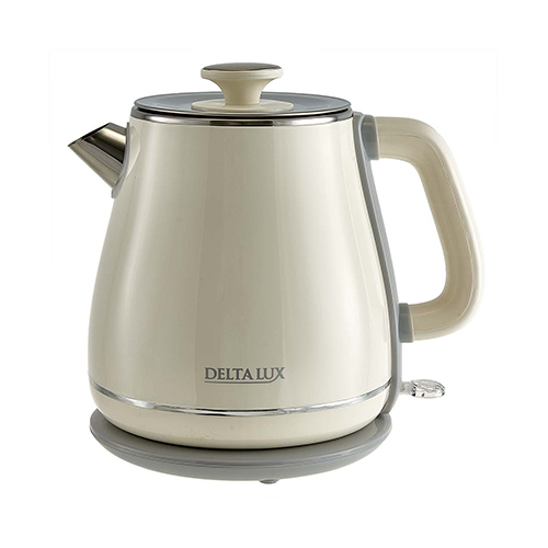 Чайник эл. DELTA LUX DE-1019 1,8 л, 2200Вт, белый, двойной корпус (1/12)