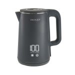 Чайник эл. DELTA LUX DE-1023 1,8л, 2000Вт, серый,ДВОЙНОЙ КОРПУС, LCD дисплей, 5 режимов (1/12)