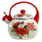 Чайник для плит со свистком 2,5л эмалированный МАКИ EM-1321 (1/6/12)