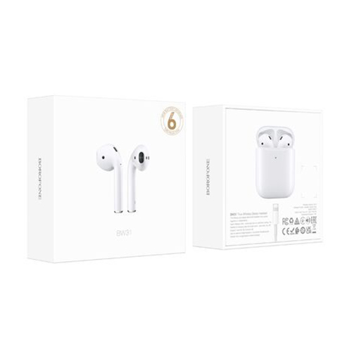 Наушники беспроводные BW-31 белые BOROFONE