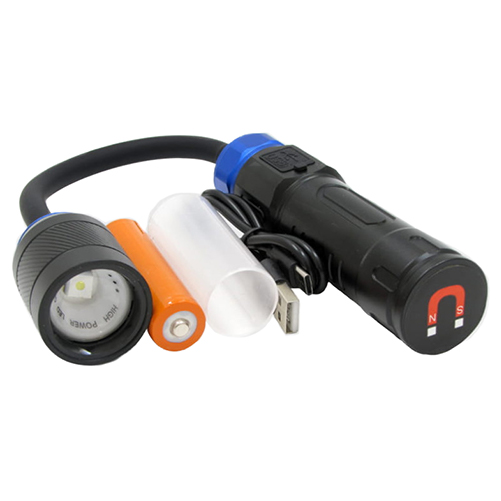 Фонарь ручной аккум LED MT-8042A гибкий с магнитом