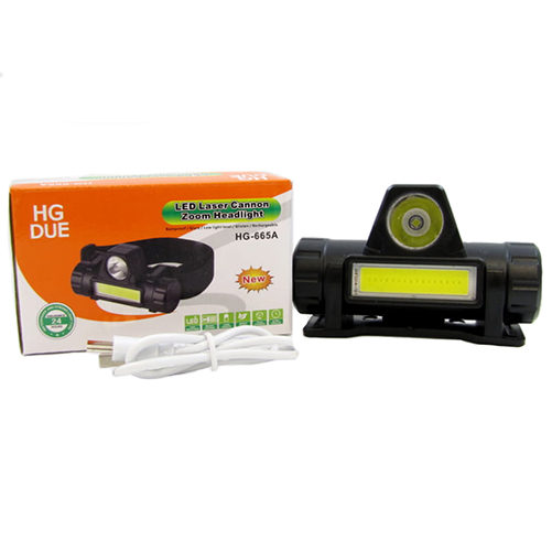 Фонарь налобный аккум LED HT-665A