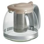 Чайник заварочный ALPENKOK AK-5525/5 1200мл, с фильтром. стекло/пластик бежевый (1/12)