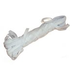 Резинка тканевая 5м*8мм белая вязаная (40/400)