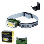 Фонарь налобный аккум LED T137 с креплением на кепку 4-цвета свечения (1/10/60)