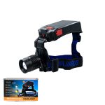 Фонарь налобный аккум LED LY-29A сталь на 5 режимов с зарядкой от солнца и мощным аккум (1/50)