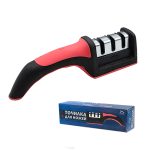 Ножеточка Точилка для ножей 3 в1 нержавейка эргономичная ручка 21см Н52 (1/10/144)