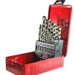 Набор сверл по металлу 19 шт 1-10мм в железном кейсе BH (1/25)