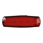 Фонарь велосипедный аккум LED Smartbuy сигнальный красный, microUSB, выкл