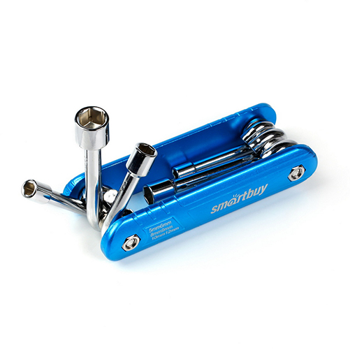 Набор велосипедный 6шт, ключи накидные 5/6/8/9/10/12 CR-V алюминевый корпус Smartbuy tools