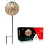 Садовый светильник Smartbuy на солнечной батарее, металл, пластик, 15*15*40см (1/18)