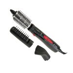 Фен-щетка DELTA DL-0432R  черн. с розов :1000Вт,3 насадки, 3 режима работы(12)