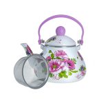 Чайник для плит 1.3л эмалированный, с фильтром нерж НЕЖНЫЕ МАКИ EM-131X1/14 (1/8)