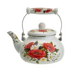 Чайник для плит 2,5л эмалированный, с керамической ручкой МАКИ EM-1332 (1/8)