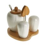 Набор для специй с сахарницей на бамбуковой подставке ALPENKOK AK1-0035 DECO (1/24)