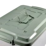 Контейнер для хранения 33л 530*375*310мм универсальный на колесах, крышка с ручкой RUNIS зелен (1/4)