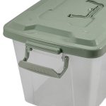 Контейнер для хранения 11л 370*250*230мм универсальный, крышка с ручкой RUNIS зелен (1/8)