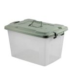 Контейнер для хранения 20л 450*310*260мм универсальный, крышка с ручкой RUNIS зелен (1/6)