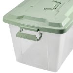 Контейнер для хранения 20л 450*310*260мм универсальный, крышка с ручкой RUNIS зелен (1/6)