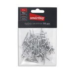 Заклепки 4*10мм нерж, покрытие алюминий (уп/50шт) Smartbuy tools