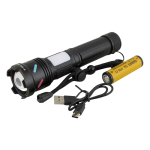 Фонарь ручной аккум LED K-336-PM10-TG 1мощн+1большой белый, аккум 18650+шнур TYPE-C