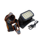 Фонарь налобный аккум LED RE-5125 30 белых+20 красных+шнур microUSB