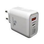 Сетевое зарядное устройство 5V 3A/ 9V 2.4A/ 12V 1.5A 1USB+PD 45W AR-PD33 белый, 3.0 быстрая зарядк