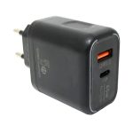 Сетевое зарядное устройство 5V 3A/ 9V 2.4A/ 12V 1.5A 1USB+PD 45W AR-PD33 , черный, 3.0 быстрая заряд