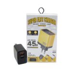 Сетевое зарядное устройство 5V 3A/ 9V 3A/ 12V 2.5A 1USB+PD 45W AR-PD32 , черный, 3.0 быстрая зарядка