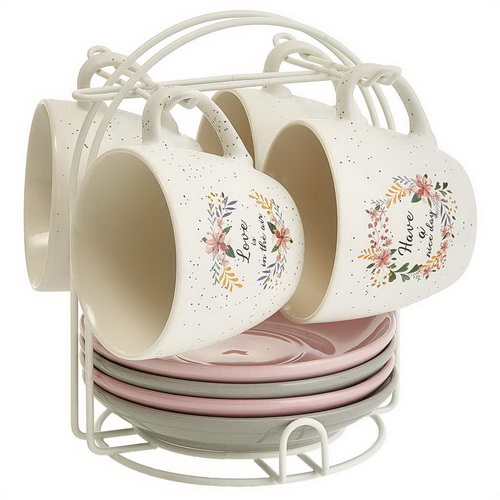 Чайный набор LOVE Ф11-004К/8 8 предметов 240мл на металлической подставке (1/8) Чайный набор LOVE Ф11-004К/8 8 предметов 240мл на металлической подставке (1/8)