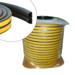 Уплотнитель резиновый D-профиль черный 14*12мм