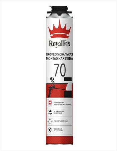 Пена монтажная профессиональна 850 мл/900 гр всесезонная RoyalFix 70 (12)