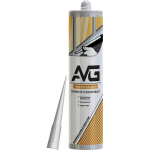 Герметик 280мл силиконовый Универсальный ПРОЗРАЧНЫЙ AVG (24)