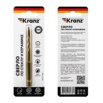 Сверло по стеклу и керамике 5мм сухое сверление, шестигранный хвостовик KRANZ